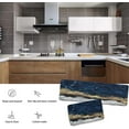 thumbnail image 3 of Luxury Blue and White Marble Kitchen Floor Mats Kitchen Floor Mats Set of 2 Non-Slip Waterproof Comfort Standing Floor Mat for Kitchen Sink Laundry 17 W X 24 L + 17 W X 47 L, 3 of 4