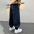 thumbnail image 4 of Riecok Boys Sweatpants Elastic Waist with Pockets Solid Color Casual Trackpants Navy 8 Years, 4 of 4