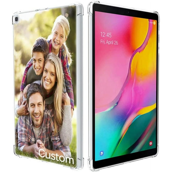 Design Your own Samsung Galaxy Tab S6 Lite 10.4 2020 Case, (Model P610/P615) Personalized Photo Gift Shock Absorption Soft Clear TPU Custom Case for Galaxy Tab S6 Lite 10.4 inch