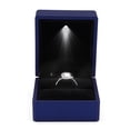 thumbnail image 1 of Earrings, Coin, Jewelry, Ring Box, Case, Square Lighted Ring Storage Box Es Jewelry Display Cases, With LED Lighted Up For Proposal, Engagement, Wedding, Gift, 1 of 8