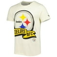 thumbnail image 2 of Men's New Era Cream Pittsburgh Steelers Sideline Chrome T-Shirt, 2 of 3