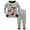 Grey, variant on Baby Boy Outfits Autumn Winter Warm Homewear Long Sleeve Cartoon Print Tops Pants Boys Outfits White 3 Years-4 Years