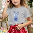 thumbnail image 2 of LRen Kids Easter Shirts Girls Cute Graphic Short Sleeve T Shirts Easter's Day Easter Day Vacation Tops Tee for Boys & Girls, 2 of 5