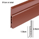 thumbnail image 2 of Tapón de silicón para puerta para un fuerte adhesivo debajo del sello de la puerta para puerta exterior/interior. MFZFUKR CPB-US-XD310-5, 2 of 5