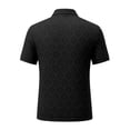 thumbnail image 3 of Lumtrix Golf Polo Shirt For Men Moisture Wicking Golf Shirts Performance Quick-Dry Short Sleeve Work Casual Cooling Polo Shirts Black 3XL, 3 of 4
