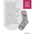 thumbnail image 7 of MeMoi Women's "Boo Crew" Halloween Holiday Novelty Crew Sock - Womens - Female, 9-11, Med Gray Heather, 7 of 7