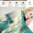 thumbnail image 3 of COMIO  Plush Throw Blanket,Cute Beluga Whale - Blue Soft Fuzzy Blanket,Cozy Outdoor Travel Blanket for Bedroom Livingroom Sofa Couch Car Bed, 3 of 6