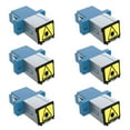thumbnail image 3 of CableRack LC to LC Singlemode Duplex Shuttered Fiber Coupler Blue (6 Pack), 3 of 4