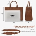 thumbnail image 5 of Wrangler Women Western Bag Laptop Shoulder Handbags for Work Travel Casual, Brown, 5 of 7