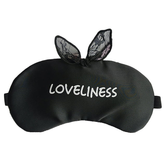 Bangcool Sleeping Mask Creative Letter Eye Mask Eye Shade with Ice Pack for Home Travel