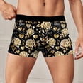 thumbnail image 2 of Zshosam Boxers Underwear for Men Boyfriend Father Husband Personalized Funny Boxers for Men Birthday Valentine's Day Gifts for Him(Gold,M), 2 of 5