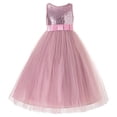 thumbnail image 2 of Ekidsbridal Sequins V-Back Formal Flower Girl Dresses Princess Ceremonial Gown LG1 2, 2 of 3