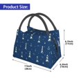 thumbnail image 3 of Kuqiui Lunch Bag for Women/Men,Waterproof Reusable Portable Lunch Tote,Lunch Box Bag.Thermal Cooler Bag Ideal for Work/Party/Travel/Picnic (Lighthouses and Anchors ), 3 of 8
