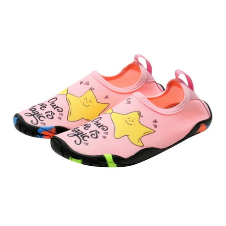 

kpoplk Baby Sneakers Shoes Water Toddler Snorkeling Barefoot Girls Non-Slip Kids Outdoors Boys Socks 38Y Sole Boys Sneakers(Red)