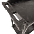 thumbnail image 5 of Luxor 18" x 24" Three Shelf Tub Utility Cart - Black, 5 of 7