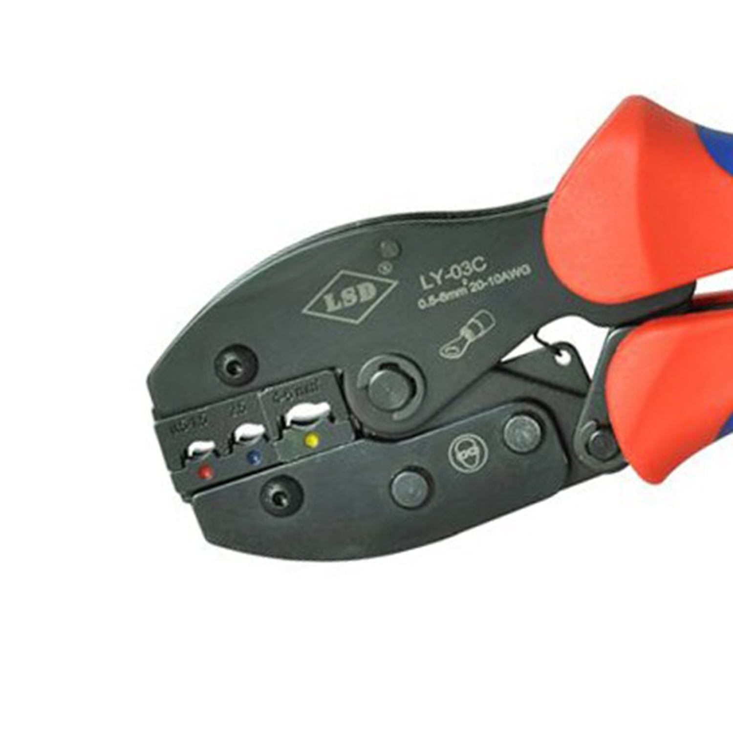 Hand Crimping Tools for Crimping Surge Connectors 0.5-6mm², 22-10AWG Electrical Ratchet Pliers Crimper ,Durability That Lasts