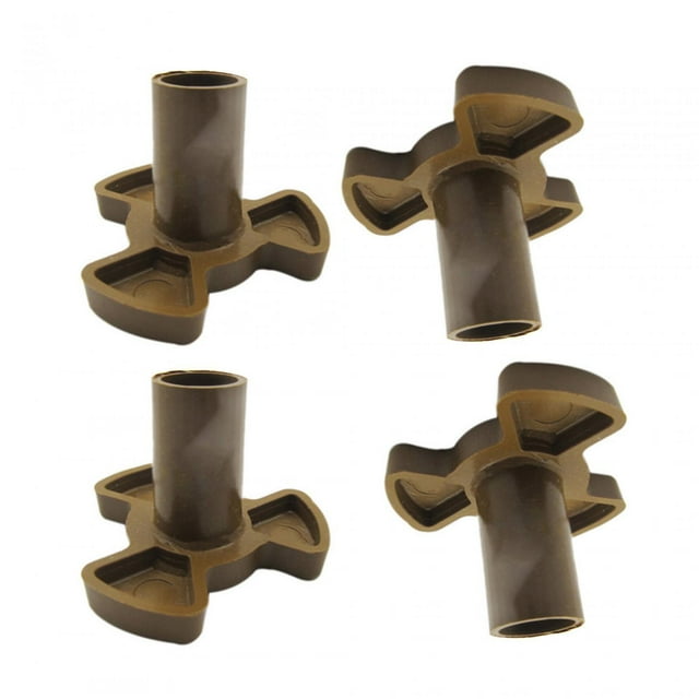 Rongfmy 4Pcs Microwave Turntable Coupler Durable for Coupling Sleeve Glass Turntable 15x17x10mm 5mm