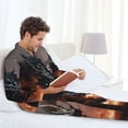 thumbnail image 6 of Pofeuu Fiery Black Dragon Attack Print Men's Long Sleeve Pajama Set Pijamas Para Hombres Pijamas Para Hombres Mens Pajamas Set-XX-Large, 6 of 7