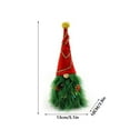 thumbnail image 3 of Adornos navideños, adornos navideños, regalos navideños, decoración navideña, muñeco de pelo verde sin rostro, enano Rodolfo, decoración, almacenamiento de muñecas, 3 of 6
