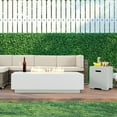 thumbnail image 4 of AVAWING 2-Piece 56" Rectangle Propane & 50,000 BTU Concrete Fire Table, Auto-Ignition,  Deep White, 4 of 6