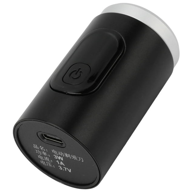 Electronic Beard Trimmer, 65000RPM Digital Beard Groomer Compact IP7X Waterproof USB Rechargeable 500mAh Battery for Home