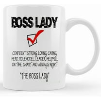 Boss Lady Coffee Mug, Funny Work Mug, Coworker Gift, Handmade Coffee Cup, Ceramic Tea Mug, Sarcastic Coffee Mug, Tea Cup, Novelty Coffee Mugs 11oz, 15oz Mug