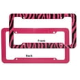 thumbnail image 2 of OxGord 1-Piece Plastic License Plate Frame with Zebra/Tiger Stripes, 2 of 3