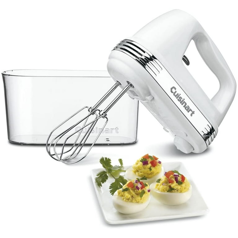 Cuisinart Electric Hand Mixer, 9-Speed, 220-Watt, White, with