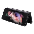thumbnail image 6 of ELEHOLD for Samsung Galaxy Z Fold 3 5G 2021 Case, Skin Feeling Lightweight Durable PU Leather Anti-Slip Shockproof Slim Flip Case for Z Fold 3 7.6 inch, Black, 6 of 7