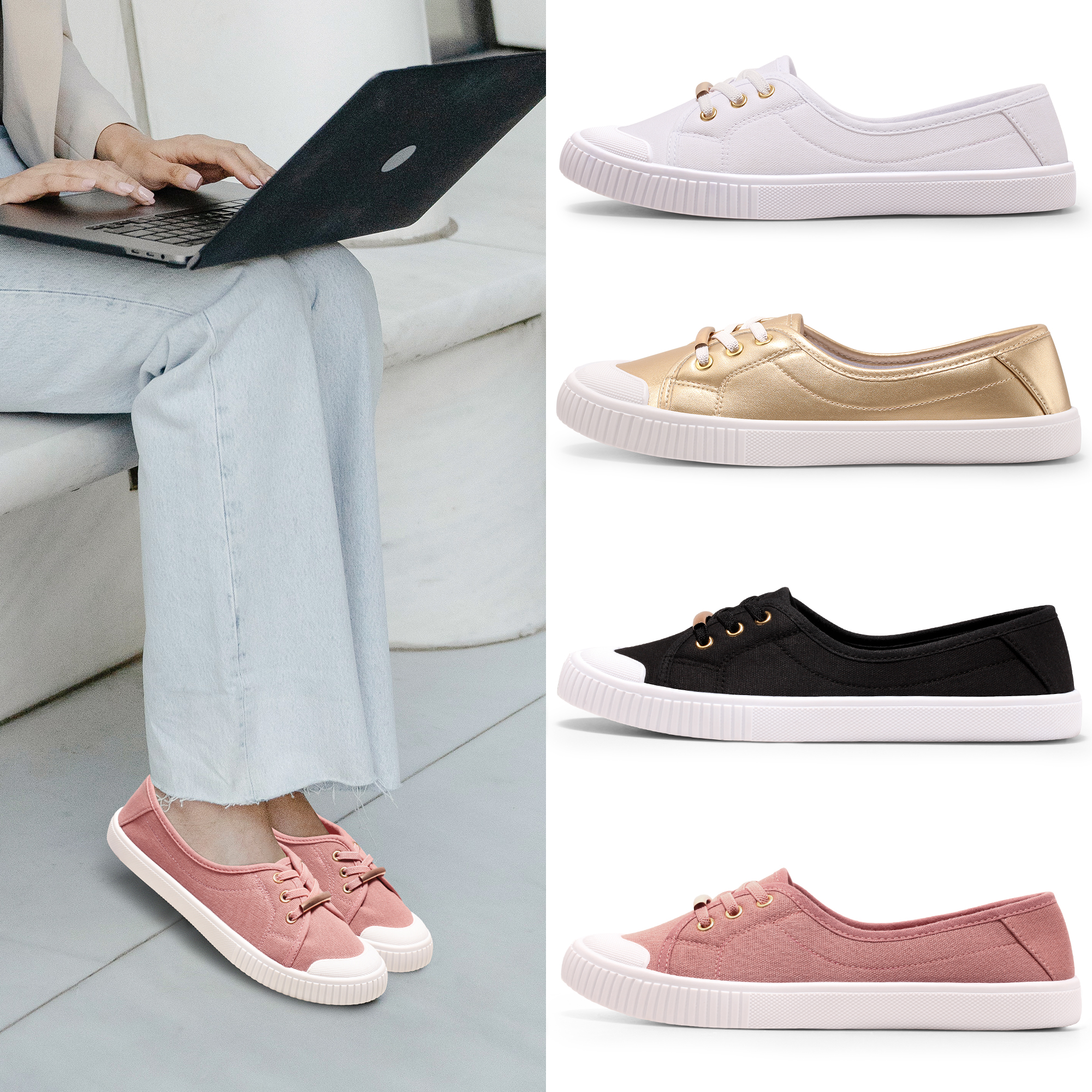 Harvest Land Women's Slip-On Canvas Shoes photo 2