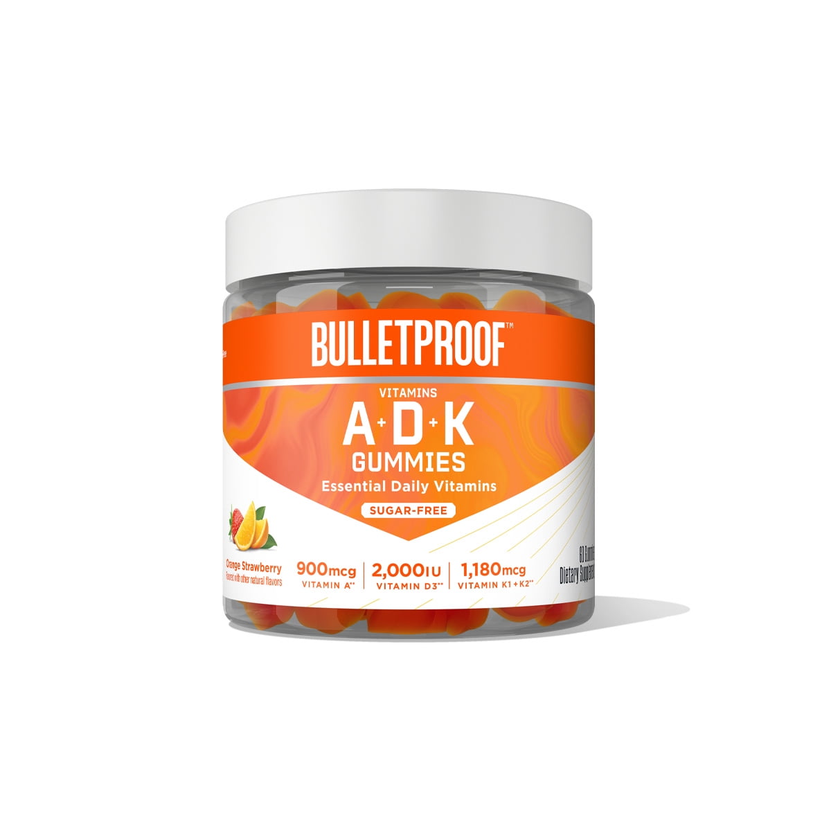 Vitamins ADK, 60 SugarFree Gummies, Strawberry Orange Flavor