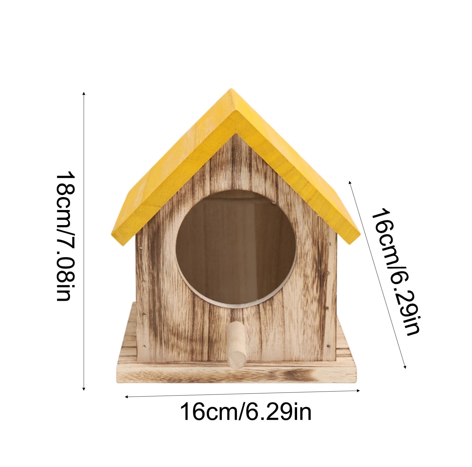 Viflosae Bird Feeder Bird Feeder Pole Bird House Frame Wooden Bird Nests Courtyard Hanging Mini Bird Nests Outdoor Bird House Bird Feeder forest Garden Decoration