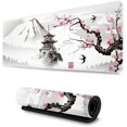 thumbnail image 1 of Alfombrilla de Ratón para Juegos XL JM Flor de Cerezo Japonés Blanca Grande Extendida Borde Cosido Antideslizante, 1 of 5