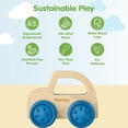thumbnail image 3 of PlanToys® Wooden Timber Trail EV | Montessori Push and Roll Toy for Fine Motor Skills, Coordination and Cause and Effect Learning | Eco Friendly Baby Toy for Sensory and Active Play, 3 of 9