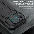 thumbnail image 5 of Dteck Case for iPhone 13 Pro,Shockproof Armor Rubber Rugged Heavy Duty Kickstand Tempered Glass Screen Protection Full Body Cover Camera Slide Protector Case,Black, 5 of 8