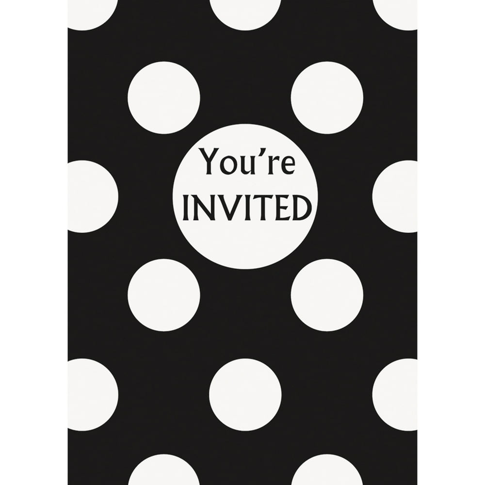 Party Invitations, 8Pack