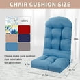 thumbnail image 3 of Adirondack Chair Cushion,  48 x 19.7 x 4.7 inch, Thickened Rocking Chair Cushion, Fade-Resistant & Waterproof (Light Blue, Set of 1), 3 of 8