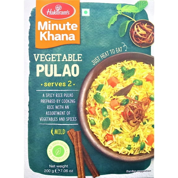 Haldiram's Vegetable Pulao - Minute Khana (Ready-to-Eat) 7 oz box