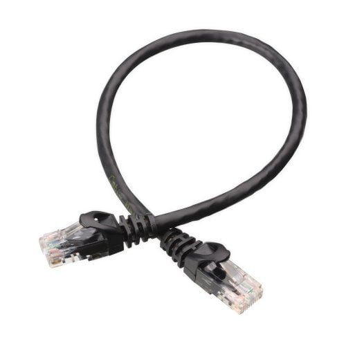 Cable Matters 10-Pack Snagless Short Cat6 Ethernet Cable in Black 3 ft Cat6 Cable, Cat 6 Cable 