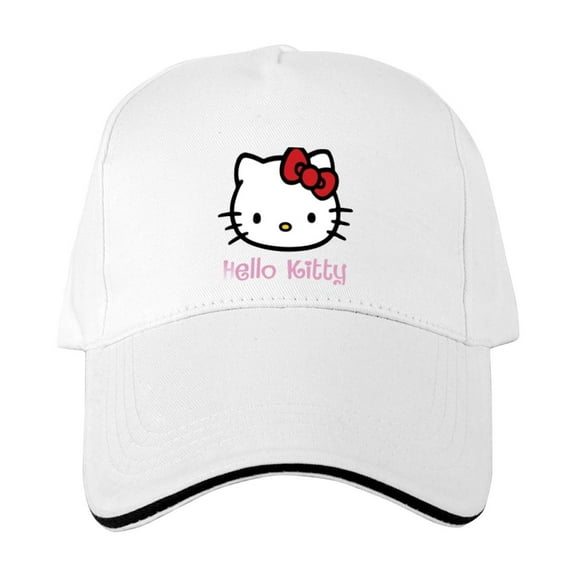 Hello Kitty Baseball cap Men's sandwich hat Women's hat Cooling performance Women's baseball cap Black baseball cap