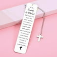 thumbnail image 5 of to My Sister in Christ Cross Bookmark Gifts, Secret Sister Gifts for Women Christian, Religious Gift for Female, Baptism Gift for Girls, Inspirational Bible Verse Bookmark, Birthday Gift, 5 of 6
