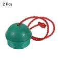 thumbnail image 3 of Rubber Cue Chalk Holder Billiard Pool Cue Tips Chalks Case with Cord, Green 2 Pack, 3 of 5