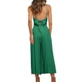 thumbnail image 3 of Txlixc Mono de verano para mujer Tirantes finos ajustables Cintura alta Pierna ancha Mono recortado Mamelucos con bolsillos Txlixc  Estilo de ocio, 3 of 4