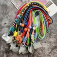 thumbnail image 4 of Pendant for Mobile Case Lanyard Adjustable Neck Strap Contrast Color Rope Necklace Handmade Telephone Accessory Premium Keychain green orange, 4 of 6