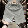 thumbnail image 3 of Bcfgryg Men's Summer Loose Five Point Sports Thin Casual Pants Men's Shorts For Swimming Light Gray M, 3 of 3