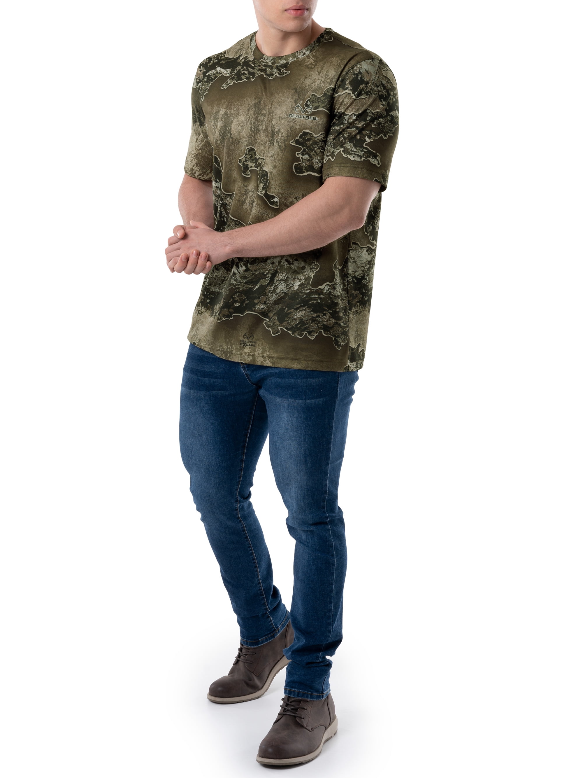 Realtree Men's Short Sleeve Performance Camo Tee 2-Pack Bundle