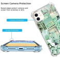 thumbnail image 3 of Mint Colored Case Compatible with iPhone 12,Aesthetic Art Design TPU Bumper Cover Case, 3 of 6