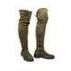 thumbnail image 3 of Bota larga para mujer, con tacon bajo modelo panther Nyxmart Bota Larga estilo maxibota / Mod. 619-PA, 3 of 4