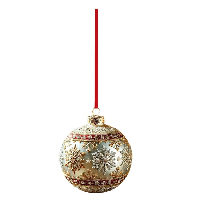 HWRETIE Plastic Christmas Tree Balls,Christmas Ball 2D Flat Acrylic Pendant Christmas Tree Decoration Christmas Decorations Layout Scene Accessories