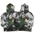 thumbnail image 4 of Attack On Titan Full Zip Hoodies Hooded Long Sleeve Jacket Lightweight Sweatshirt Warm Winter Coats L, 4 of 6